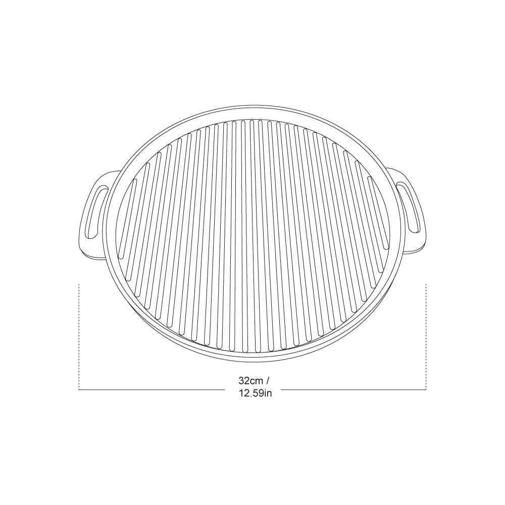 Revolve Cast-Iron Griddle Pan